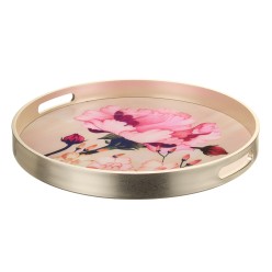 Vassoi Botanici Peonia Rosa in metallo - L'Oca Nera