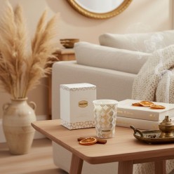 Luce del Deserto: Candela EDG Enigma Moroccan Amber – L’Eleganza Solare che Scalda ogni Ambiente