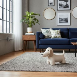 Fermaporta di Design Bassotto Dandy in Ecopelle modern