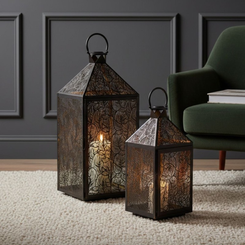 Set 2 Lanterne Design L'Oca Nera x LMH | Grande 69cm & Piccola 54cm