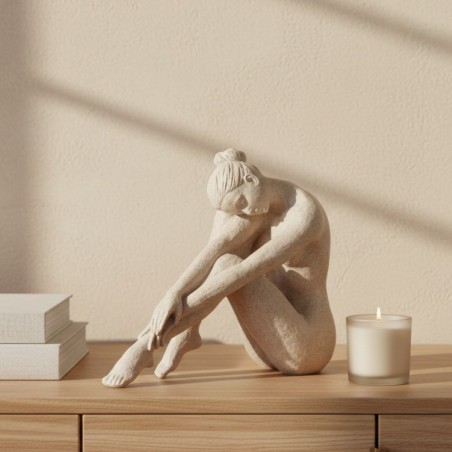 Scultura Moderna di Ballerina in Texture Materica – Collezione d’Autore