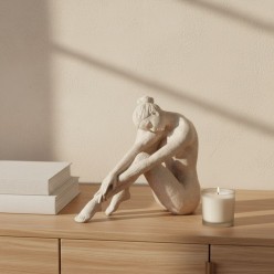 Scultura Moderna di Ballerina in Texture Materica – Collezione d’Autore