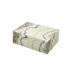 Set 2 Cofanetti effetto Onice Venato – L'Oca Nera per Lemoire Home
