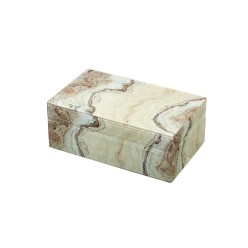 Set 2 Cofanetti effetto Onice Venato – L'Oca Nera per Lemoire Home