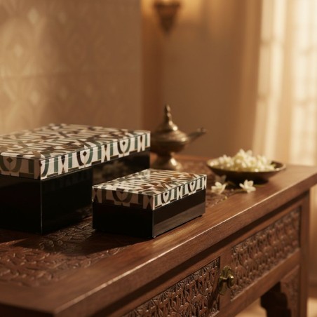 Set 2 Cofanetti Etnic-Chic L190 – Collezione L'Oca Nera per Lemoire Home