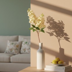 Fiore di Lillà Bianco L'Oca Nera – Stelo realistico (66 cm)