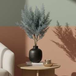 Stelo di Ginepro Grigio L'Oca Nera – Stile Nordico e Texture Vellutata (45 cm)