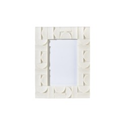 Portafoto Scultoreo in Resina e Polvere di Marmo – Collezione L’Oca Nera per Lemoire Home