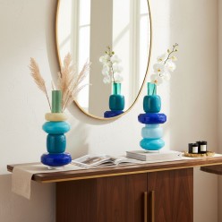 Vaso Componibile in Vetro d'Arte – Collezione L’Oca Nera per Lemoire Home