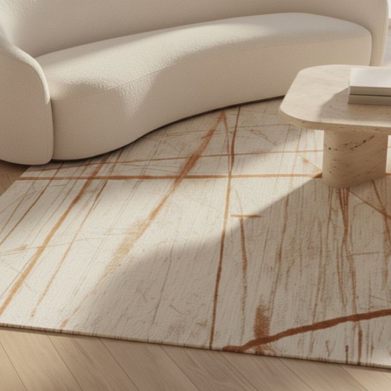 Tappeto Luxury colori terra L'Oca Nera – Texture Astratta 155x230 cm