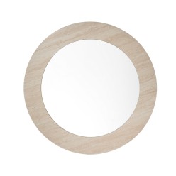Specchiera tonda con Finitura Materica Effetto Marmo Ø 70 cm