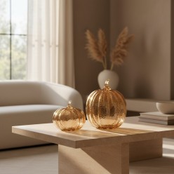 Scultura Zucca in Vetro L'Oca Nera | Lemoire Home