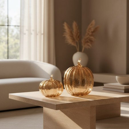 Scultura Zucca in Vetro L'Oca Nera | Lemoire Home