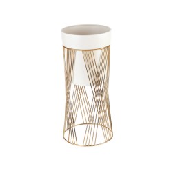 Set 2 Cache-pot in Metallo Avorio e Oro – Collezione Luxury Lemoire Home