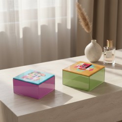 Portagioie in Vetro Molato L'Oca Nera – Collezione Artistica Lemoire Home