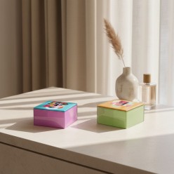 Portagioie in Vetro Molato L'Oca Nera – Collezione Artistica Lemoire Home