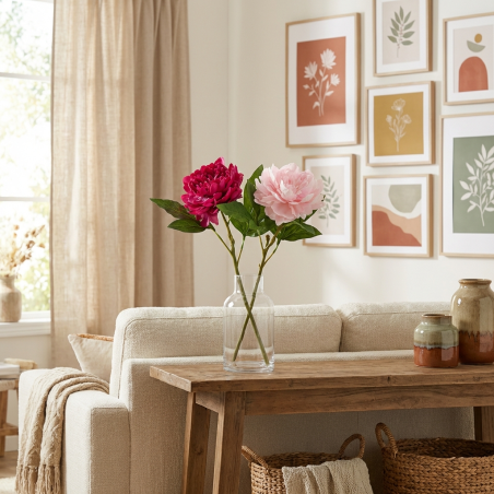 Peonia Artificiale EDG "Royal Bloom" – H 58 cm
