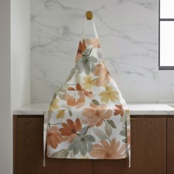 Grembiule floreale collezione Segesta con tasca – Lemoire Home