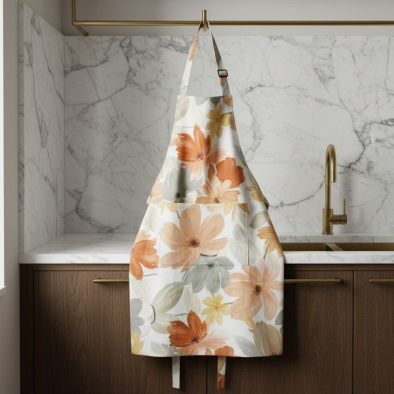 Grembiule floreale collezione Ermione con tasca Professionale – Lemoire Home Grembiule floreale collezione Ermione con tasca Professionale – Lemoire Home