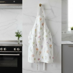 Fiori provenzali su grembiule collezione Ianthe in Cotone – Lemoire Home Handmade