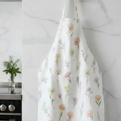 Fiori provenzali su grembiule collezione Ianthe in Cotone – Handmade