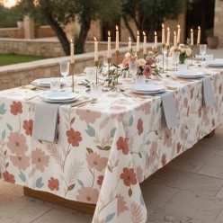 Tovaglia Ermione floreal Heritage – Cotone Sartoriale su Misura