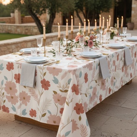 Tovaglia Ermione floreal Heritage – Cotone Sartoriale su Misura