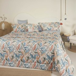 Quilt Matrimoniale in Raso Satin di Cotone – Collezione Narciso