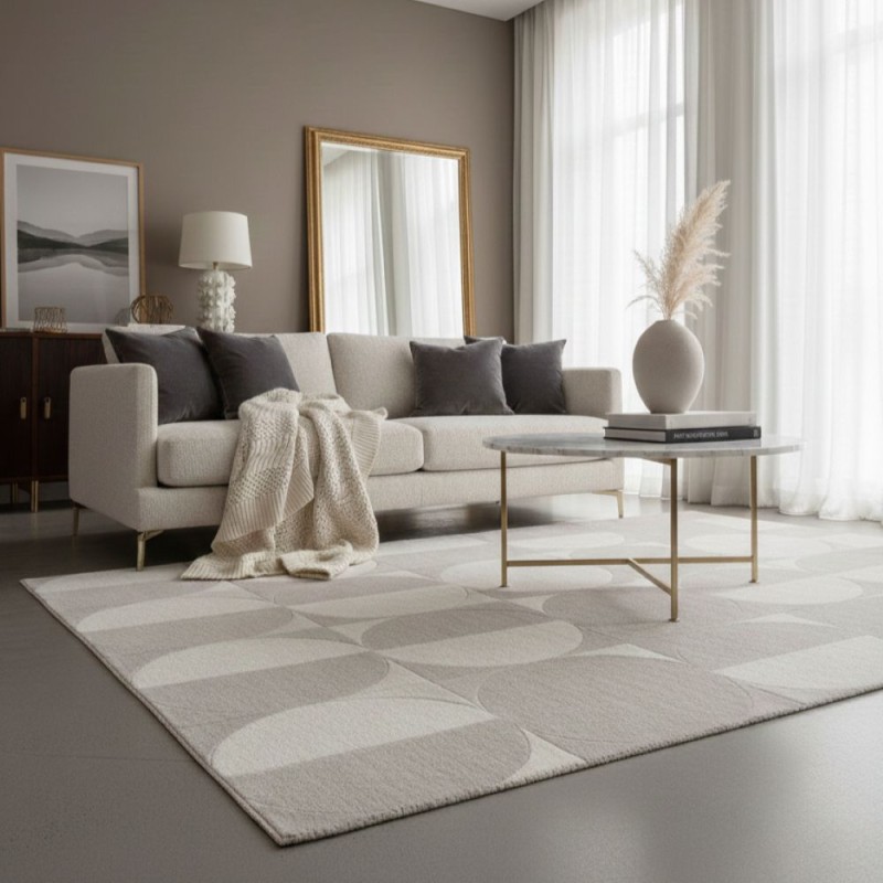 Tappeto Luxury Silver 3D Effect – Texture Soft Touch e Alta Densità