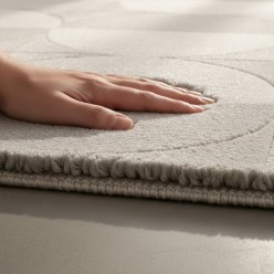 Tappeto Luxury Silver 3D Effect – Texture Soft Touch e Alta Densità