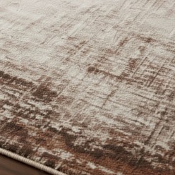 Tappeto Luxury Tortora e Terracotta: Effetto 3D ad Alta Densità