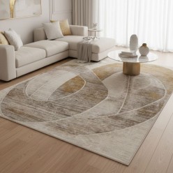 Tappeto Luxury 3D Effect | High Density 768k Gold & Deep Green