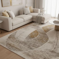 Tappeto Luxury 3D Effect | High Density 768k Gold & Deep Green
