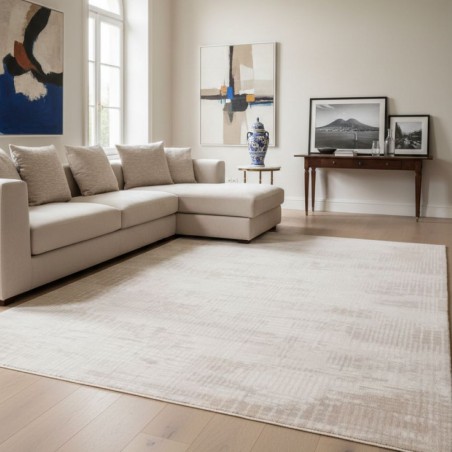 Tappeto Napoli Beige 160x230: Texture 3D ad Alta Densità
