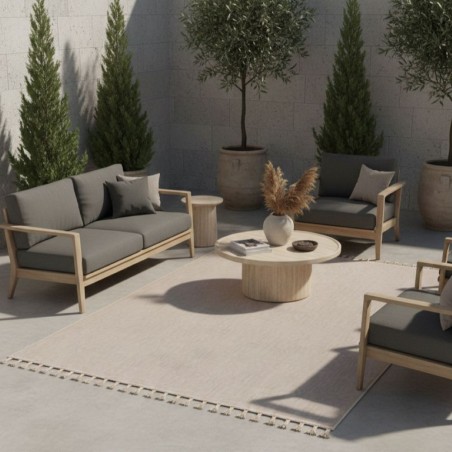 Tappeto Luxury Outdoor 3D Effect – Texture Soft Touch e Frange a Mano