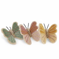 Farfalla in Lana Neozelandese: Micro-Scultura Artigianale