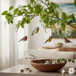 Uccellino Cinciallegra in Feltro Hand-Made | Decorazione Luxury