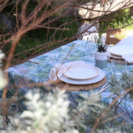 Runner da tavola rotondo rosa 65 cm, decorazione per la casa nappa Runner  da tavola ricamo fiori poliestere cena Runner : : Casa e cucina