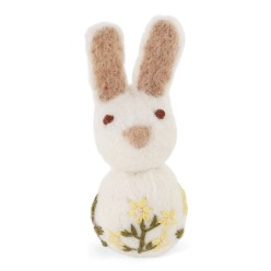 Coniglietto in Lana Neozelandese Ricamato a Mano | Lemoire Home