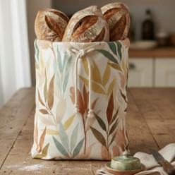Sacco Portapane in Cotone colori terrosi Lemoire Home – Collezione Apollo