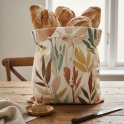 Sacco Portapane in Cotone colori terrosi Lemoire Home – Collezione Apollo