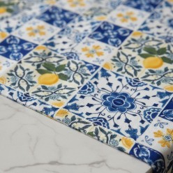 La ninfa Amalfi e il completo da tavola fatto a mano in Italia