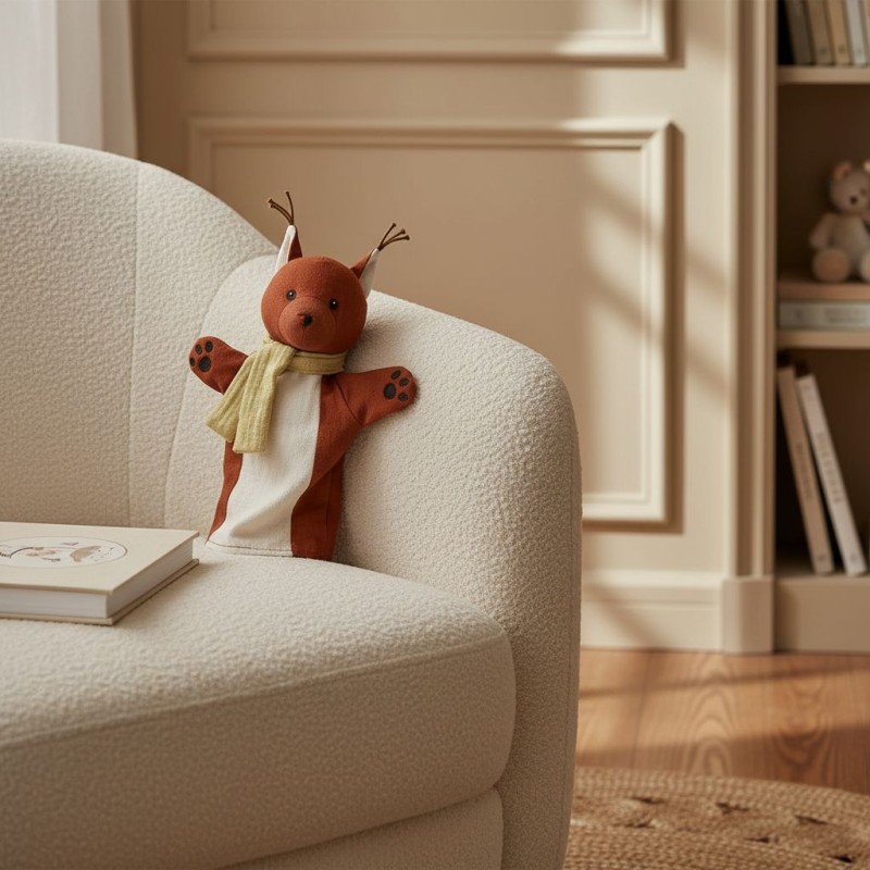 Scoiattolo Marionetta Artigianale in Cotone – Lemoire Home