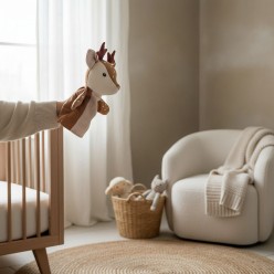 Cerbiatto peluche - Marionetta Artigianale e Gioco Educativo