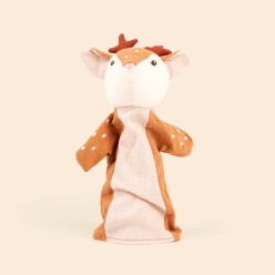 Cerbiatto peluche - Marionetta Artigianale e Gioco Educativo