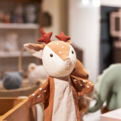 Cerbiatto peluche - Marionetta Artigianale e Gioco Educativo