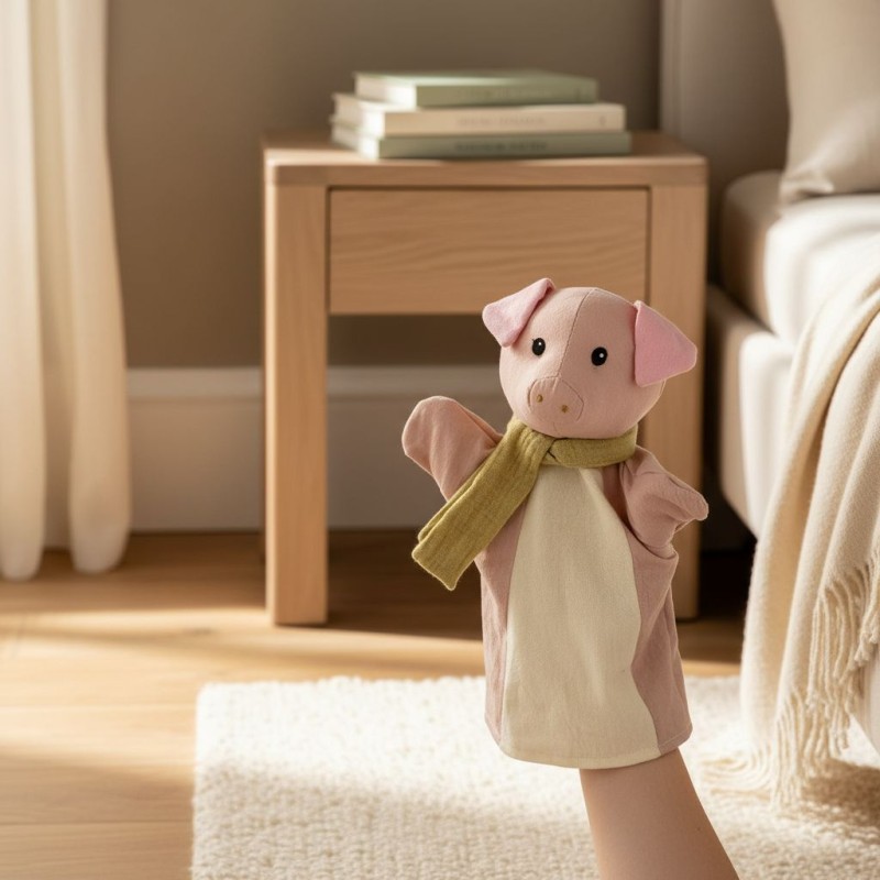 Marionetta Artigianale Piggy: Morbidezza e Magia Lemoire Home