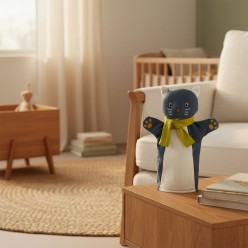 Gattino Marionetta Artigianale in Tessuto Soft-Touch Lemoire Home