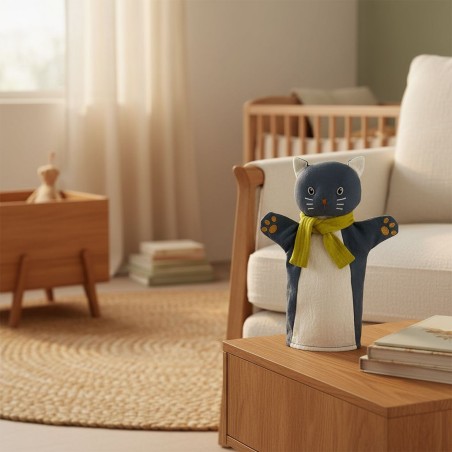 Gattino Marionetta Artigianale in Tessuto Soft-Touch Lemoire Home
