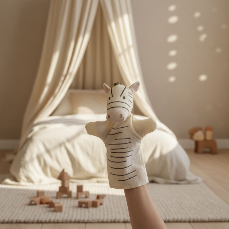 Marionetta Zebra Soft-Touch: Il Teatro dei Sogni Lemoire Home